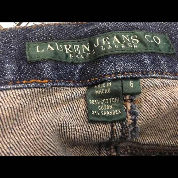 Ralph Lauren Jeans 6 straight leg high rise 10” - Picture 4 of 6